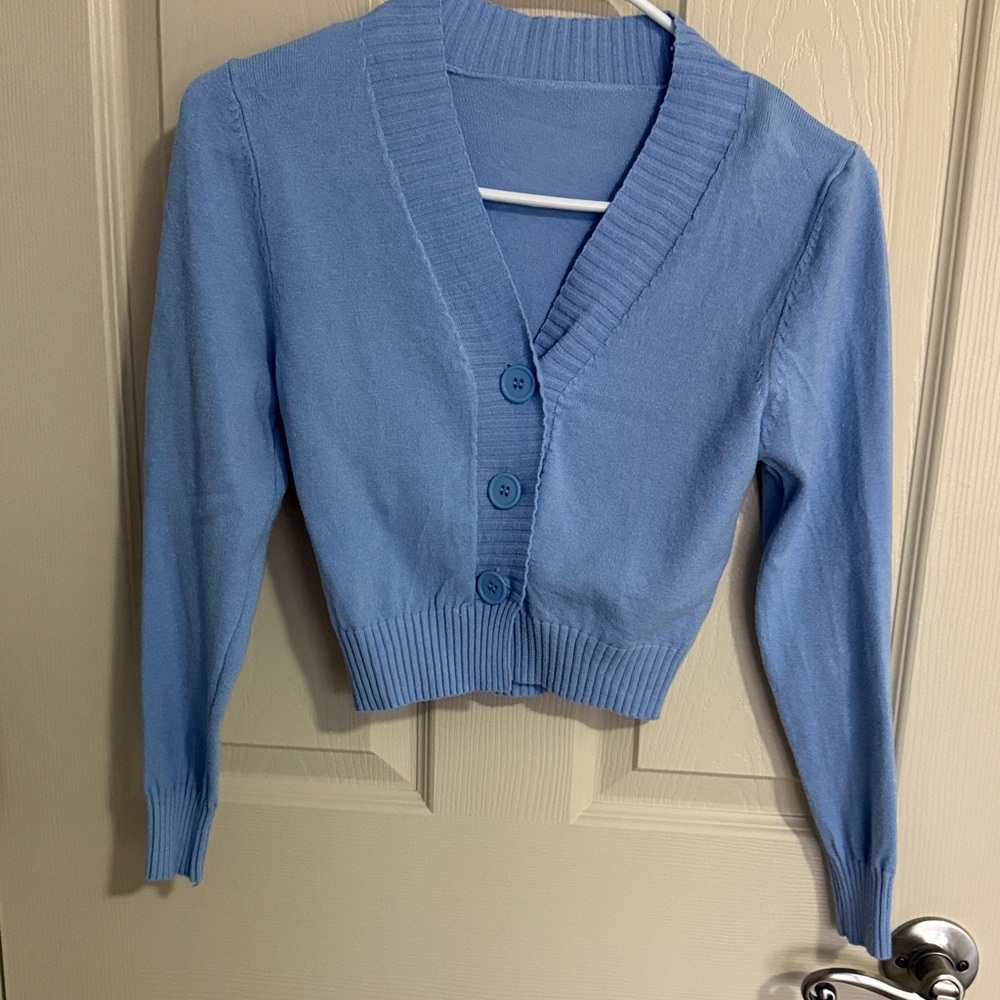 SHEIN Light Blue Women's Cardigan
